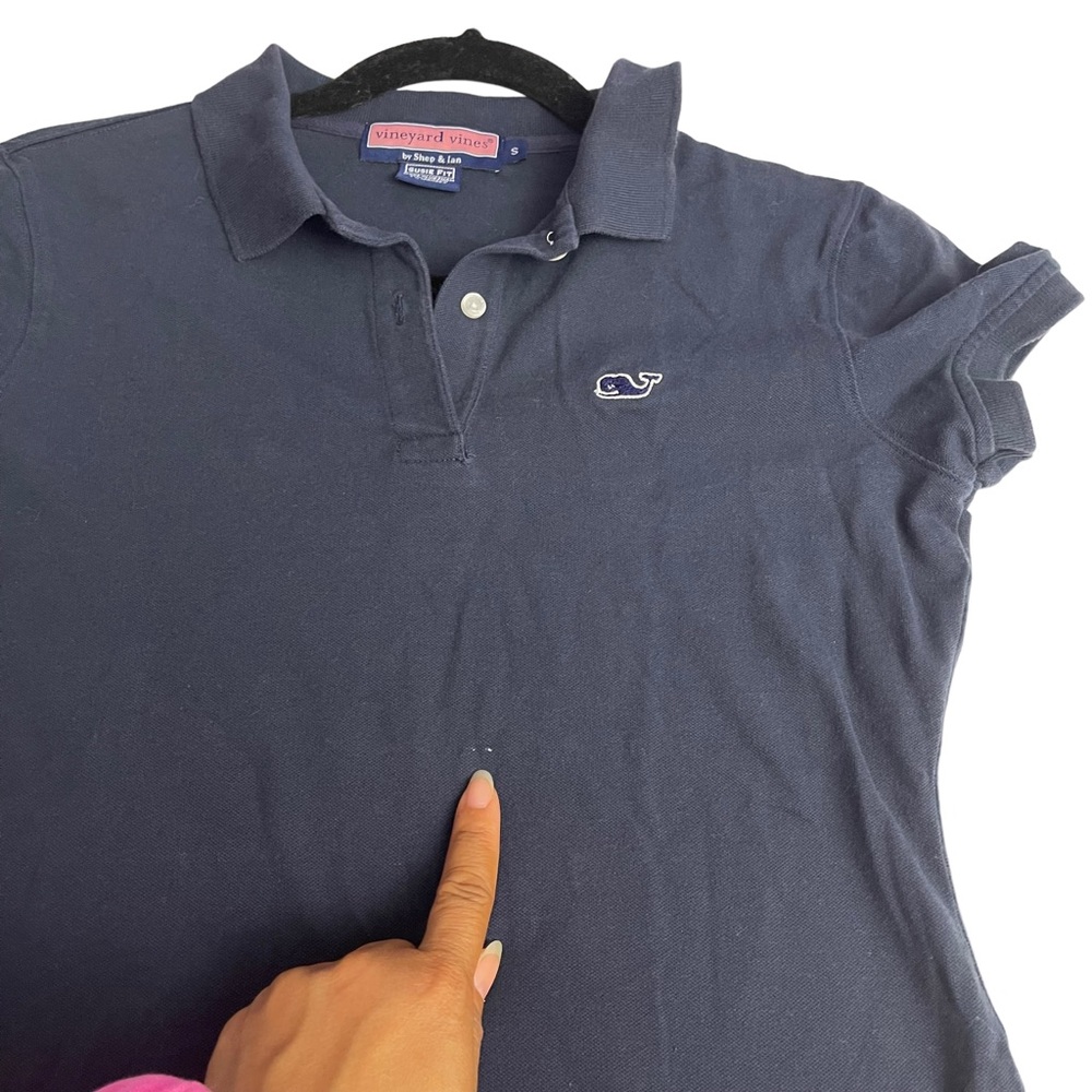 Vineyard Vines®by Shep & lan Navy Blue Polo Shirt Size S - Picture 5 of 9